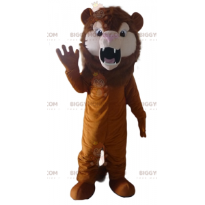 Στολή μασκότ BIGGYMONKEY™ Roaring Feline Brown Lion - Μασκότ λιονταριών - BIGGYMONKEY_02883 - BiggyMonkey.com