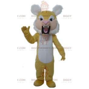 Κοστούμι μασκότ BIGGYMONKEY™ Roaring Yellow & White Tiger - Μασκότ τίγρης - BIGGYMONKEY_02885 - BiggyMonkey.com