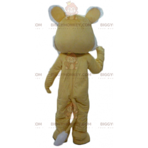 BIGGYMONKEY™ Disfraz de mascota de tigre amarillo y blanco