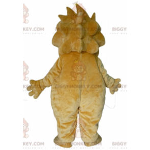 Vtipný a přátelský kostým maskota Velkého žlutého a bílého lva BIGGYMONKEY™ - Maskoti lva - BIGGYMONKEY_02887 - BiggyMonkey.com