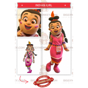 Intialainen BIGGYMONKEY™-maskottiasu, joka on pukeutunut