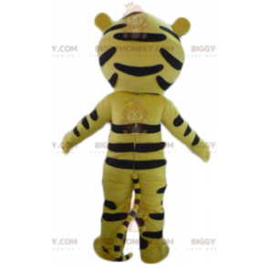 Chlapecký kostým maskota BIGGYMONKEY™ v kostýmu žlutého tygra –