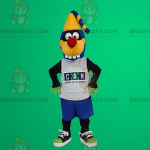 Blue and Yellow Monster BIGGYMONKEY™ Mascot Costume -