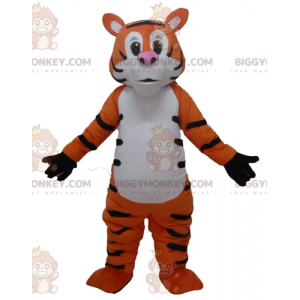 Funny Giant White and Black Orange Tiger BIGGYMONKEY™ Mascot