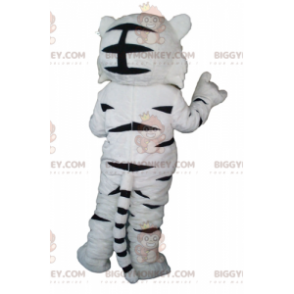 BIGGYMONKEY™ Roztomilý měkký a roztomilý kostým maskota bílého