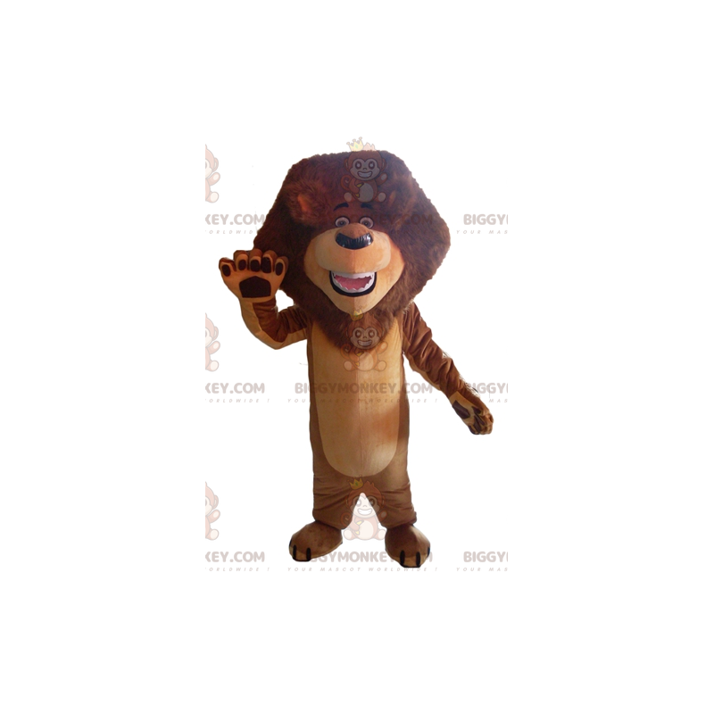 Kostým maskota hnědého lva BIGGYMONKEY™ s pěknou hřívou – Kostým maskota hnědého lva BIGGYMONKEY™ s pěknou hřívou –