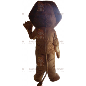 Brown Lion BIGGYMONKEY™ Mascot Costume With Nice Mane -