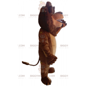 Kostým maskota hnědého lva BIGGYMONKEY™ s pěknou hřívou –