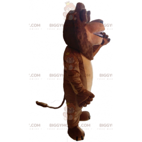 Ruskea leijona BIGGYMONKEY™ maskottiasu mukavalla harjalla - Leijonan maskotit - BIGGYMONKEY_02897 - BiggyMonkey.com