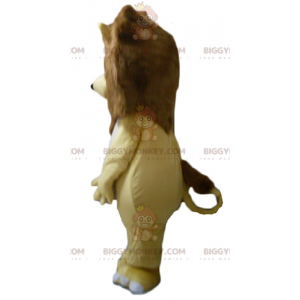 Plump and Affectionate Yellow White and Brown Lion BIGGYMONKEY™