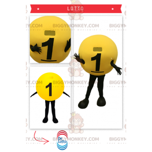 Lottery Ball BIGGYMONKEY™ mascottekostuum - Mascottes van objecten - BIGGYMONKEY_0330 - BiggyMonkey.com