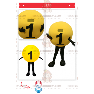 Traje de mascote de bola de loteria BIGGYMONKEY™ –