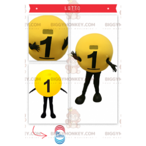 Kostým maskota loterijního míče BIGGYMONKEY™ – Biggymonkey.com