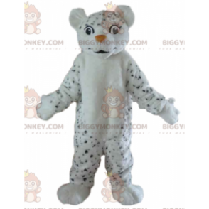 Sort plettet lodnet hvid tiger BIGGYMONKEY™ maskotkostume - Tigermasker - BIGGYMONKEY_02912 - BiggyMonkey.com