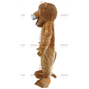 Disfraz de mascota BIGGYMONKEY™ de león blanco y marrón