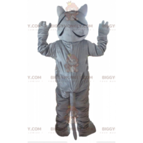 Obří kostým maskota šedobílého a černého tygra BIGGYMONKEY™ –