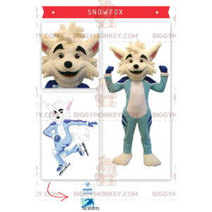 BIGGYMONKEY™ Mascot Costume Beige Fox In Skater Outfit -
