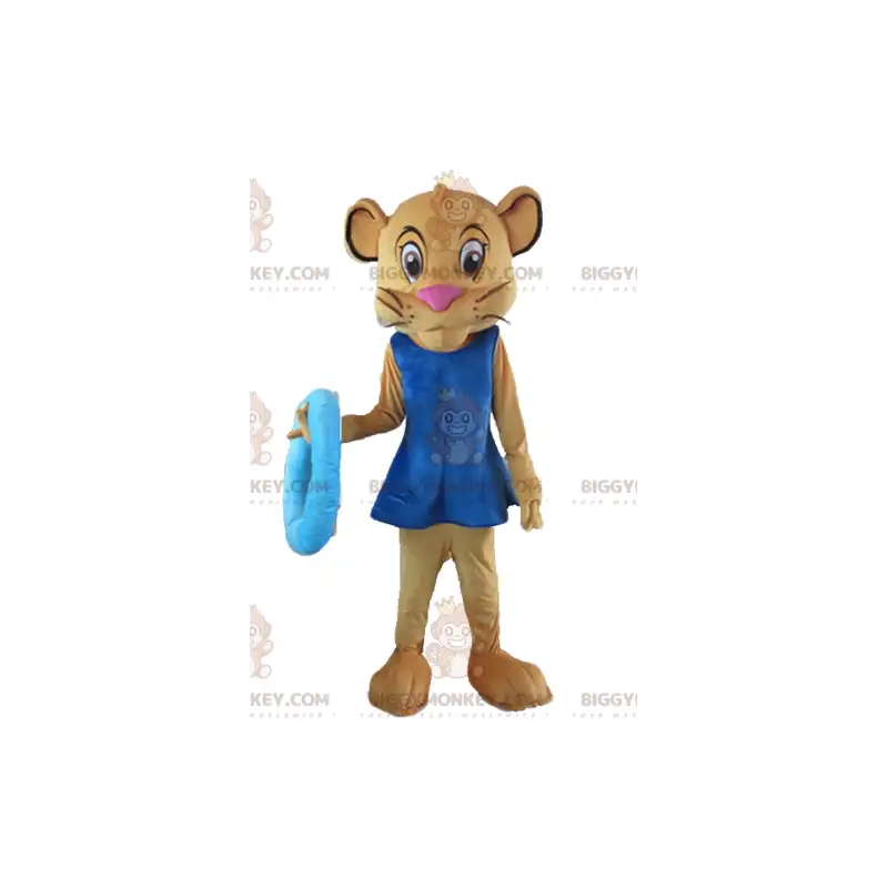Simba Vriendin Sala Bruine Leeuwin BIGGYMONKEY™ Mascottekostuum Simba Vriendin Sala Bruine Leeuwin BIGGYMONKEY™ Mascottekostuum