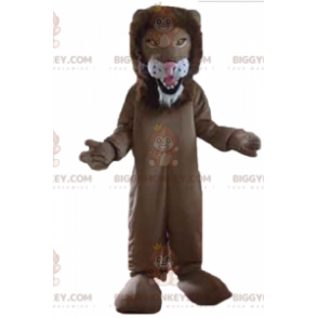 Giant Brown and White Lion BIGGYMONKEY™ Mascot Costume - Lion mascots - BIGGYMONKEY_02920 - BiggyMonkey.com