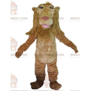 Originalt Giant Brown Lion BIGGYMONKEY™ maskotkostume -