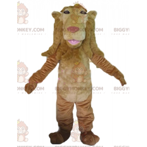 Αυθεντική στολή μασκότ Giant Brown Lion BIGGYMONKEY™ -