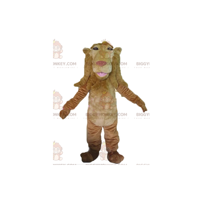 Costume de mascotte BIGGYMONKEY™ de lion marron géant et Costume de mascotte BIGGYMONKEY™ de lion marron géant et