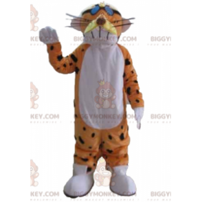 Leuke en kleurrijke oranje witte en zwarte tijger BIGGYMONKEY™ mascottekostuum - Mascottes van de tijger - BiggyMonkey.com