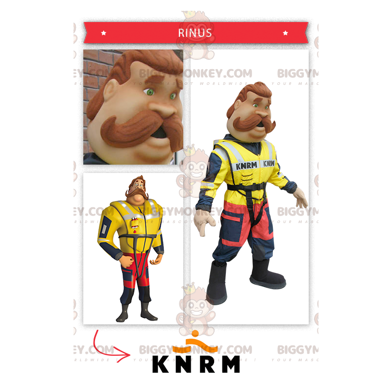 Coastal Lifeguard Brandman BIGGYMONKEY™ maskotdräkt - Mänskliga maskot - BIGGYMONKEY_0336 - BiggyMonkey.com