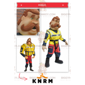 Coastal Lifeguard Firefighter BIGGYMONKEY™ maskotkostyme - Menneskelige maskoter - BIGGYMONKEY_0336 - BiggyMonkey.com