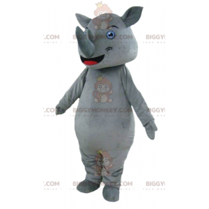 BIGGYMONKEY™ Big Awesome Giant Grey Nashorn-Maskottchen-Kostüm