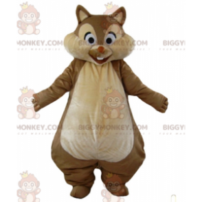 BIGGYMONKEY™ Tic or Tac Berühmtes braun-braunes Eichhörnchen-Maskottchen-Kostüm - Maskottchen berühmte Leute - BiggyMonkey.com