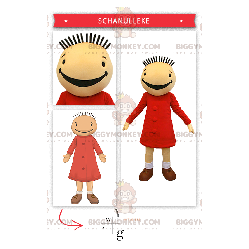 BIGGYMONKEY™ maskotdräkt av Fanfreluche-dockan av Suzy i Bob BIGGYMONKEY™ maskotdräkt av Fanfreluche-dockan av Suzy i Bob