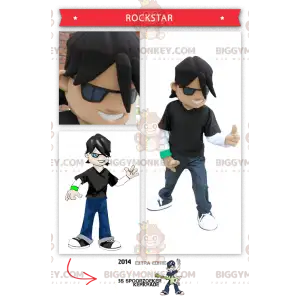 Kostým maskota mladého rockera Rockstar BIGGYMONKEY™ –