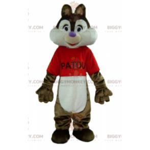 BIGGYMONKEY™ Tic or Tac Beroemd mascottekostuum van bruine en