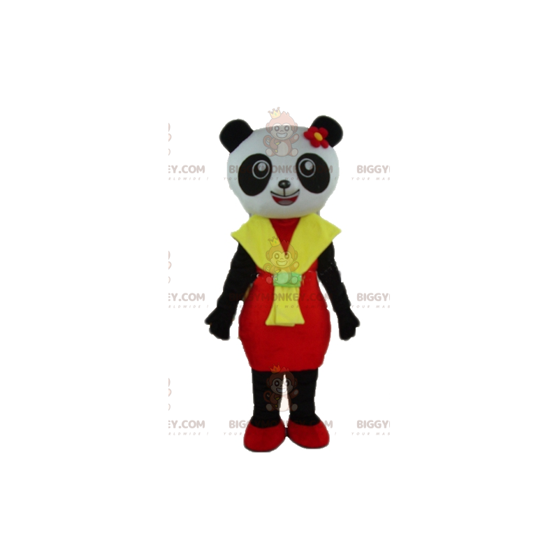BIGGYMONKEY™ Costume da mascotte di Panda bianco e nero con BIGGYMONKEY™ Costume da mascotte di Panda bianco e nero con