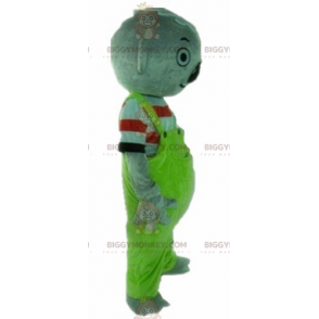 BIGGYMONKEY™ Mascot Costume Gray Koala with Green Overalls -