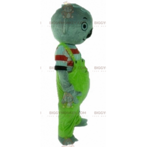 BIGGYMONKEY™ maskotkostume Grå koala med grønne overalls - Koala maskoter - BIGGYMONKEY_02957 - BiggyMonkey.com