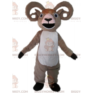 BIGGYMONKEY™ Giant Gray and White Ram Goat Mascot Costume -