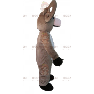 BIGGYMONKEY™ Gigantisch grijs en wit geit-mascottekostuum -