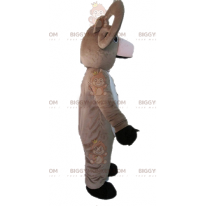 BIGGYMONKEY™ Gigantisch grijs en wit geit-mascottekostuum -