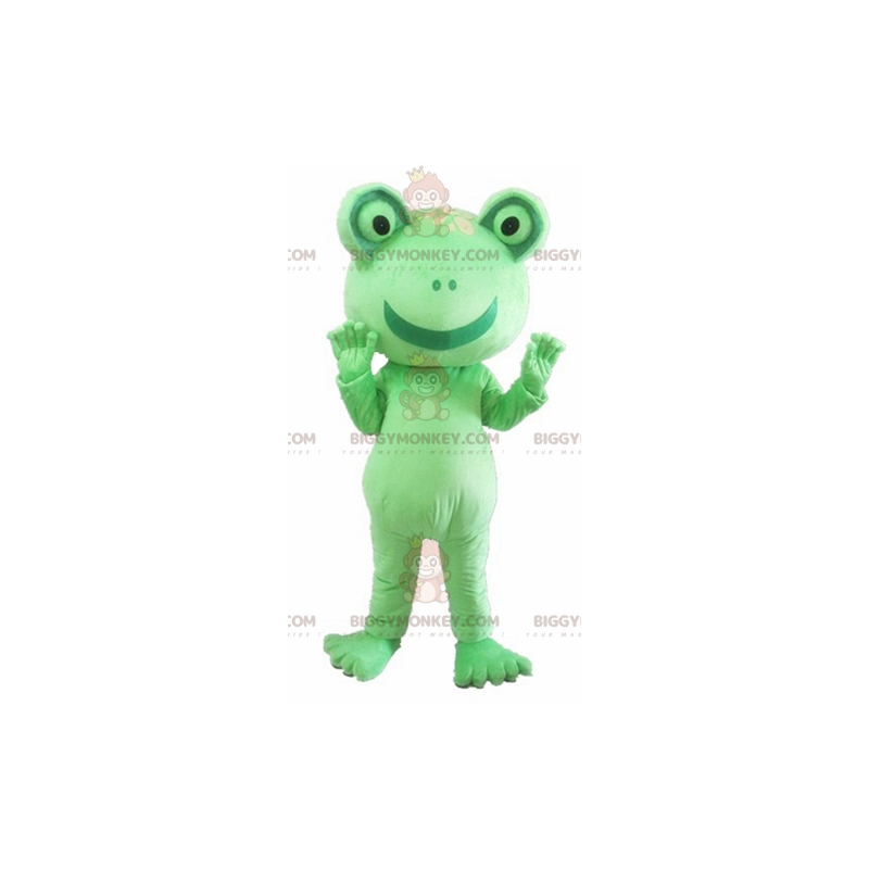 Fantasia de mascote de sapo verde gigante engraçado Fantasia de mascote de sapo verde gigante engraçado