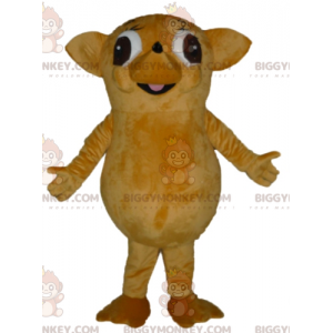 Divertido disfraz gigante de mascota erizo beige y marrón
