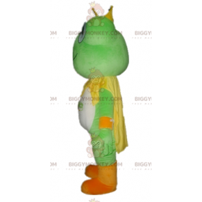 Vihreä valkoinen oranssi sammakko BIGGYMONKEY™ maskottiasu - Sammakon maskotit - BIGGYMONKEY_02966 - BiggyMonkey.com