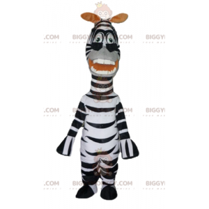 BIGGYMONKEY™ Maskottchenkostüm des berühmten Zebras Marty aus