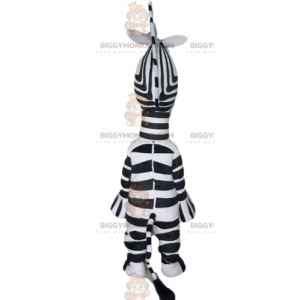 Costume de mascotte BIGGYMONKEY™ du zèbre Marty du dessin animé