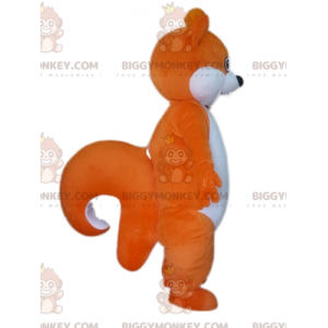 Kostým maskota oranžově bílé tlusté veverky BIGGYMONKEY™ - Veverkové maskoti - BIGGYMONKEY_02968 - BiggyMonkey.com