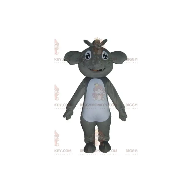 BIGGYMONKEY™ Gigantisch lachend grijs en wit BIGGYMONKEY™ Gigantisch lachend grijs en wit
