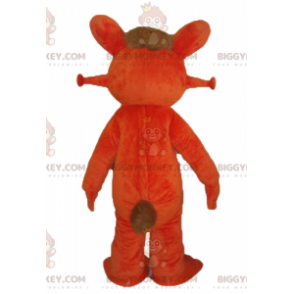 Costume da mascotte BIGGYMONKEY™ coniglio arancione e bianco