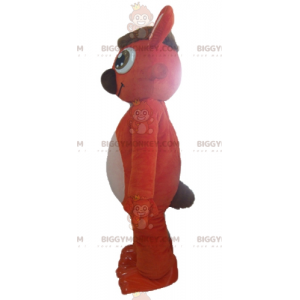 Meget sød og smilende orange og hvid kanin BIGGYMONKEY™ maskot kostume - Kanin maskot - BIGGYMONKEY_02977 - BiggyMonkey.com