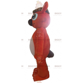 Meget sød og smilende orange og hvid kanin BIGGYMONKEY™ maskot kostume - Kanin maskot - BIGGYMONKEY_02977 - BiggyMonkey.com